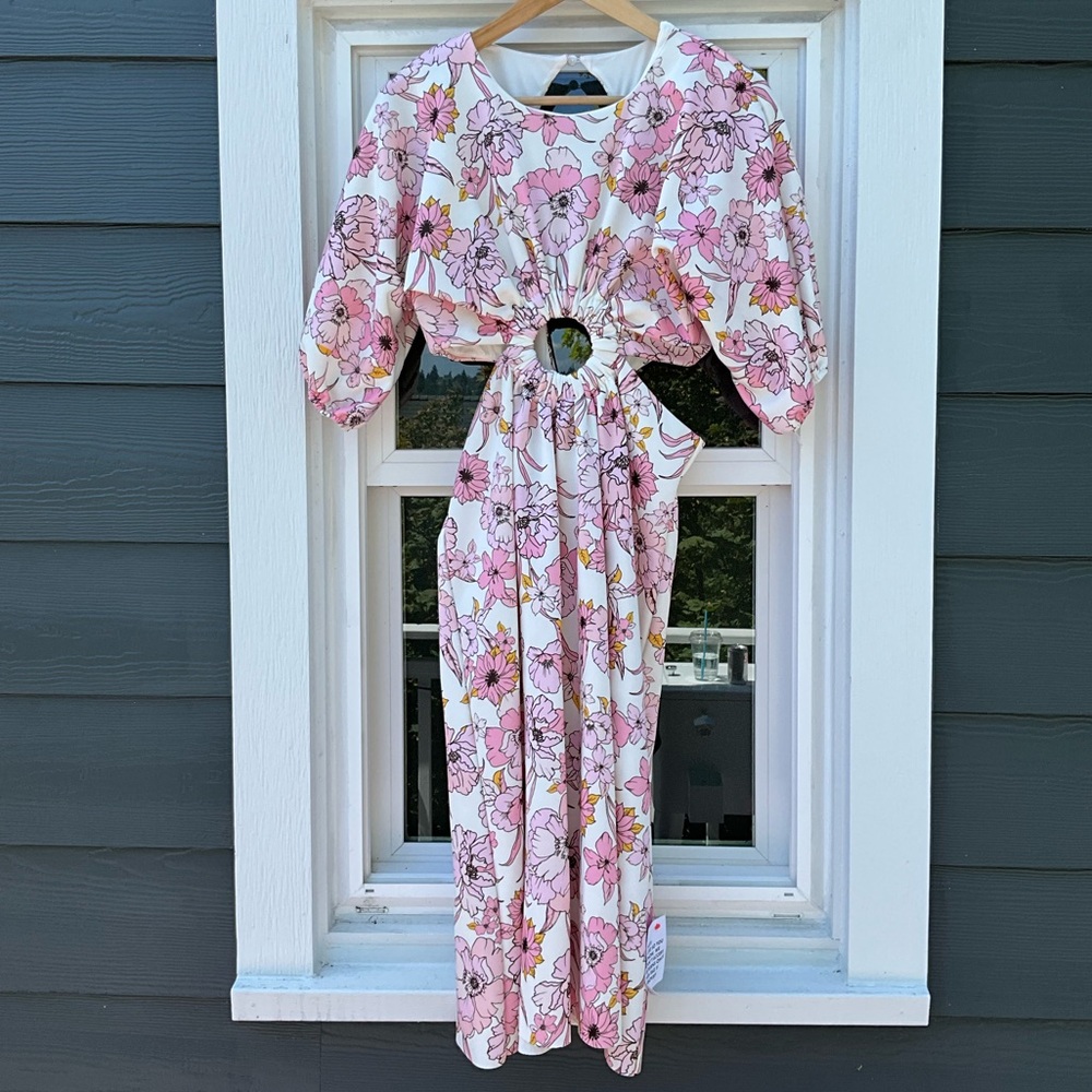 ASOS Cutout Floral Dress